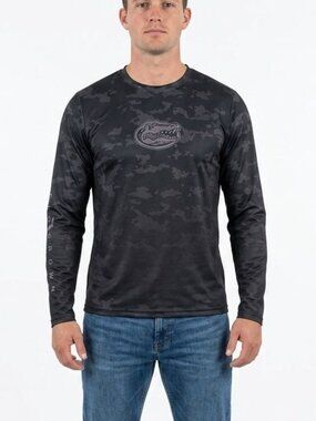 FloGrown Men's Florida Gators Camo Performance Fishing Shirt – Size Small